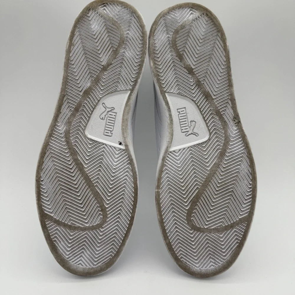 Puma Smash v2 White Gold Casual Sneakers Men's Size 10.5 Store‎ Try-On